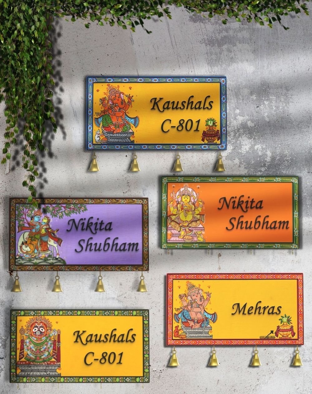 Handpainted Pattachitra Nameplates