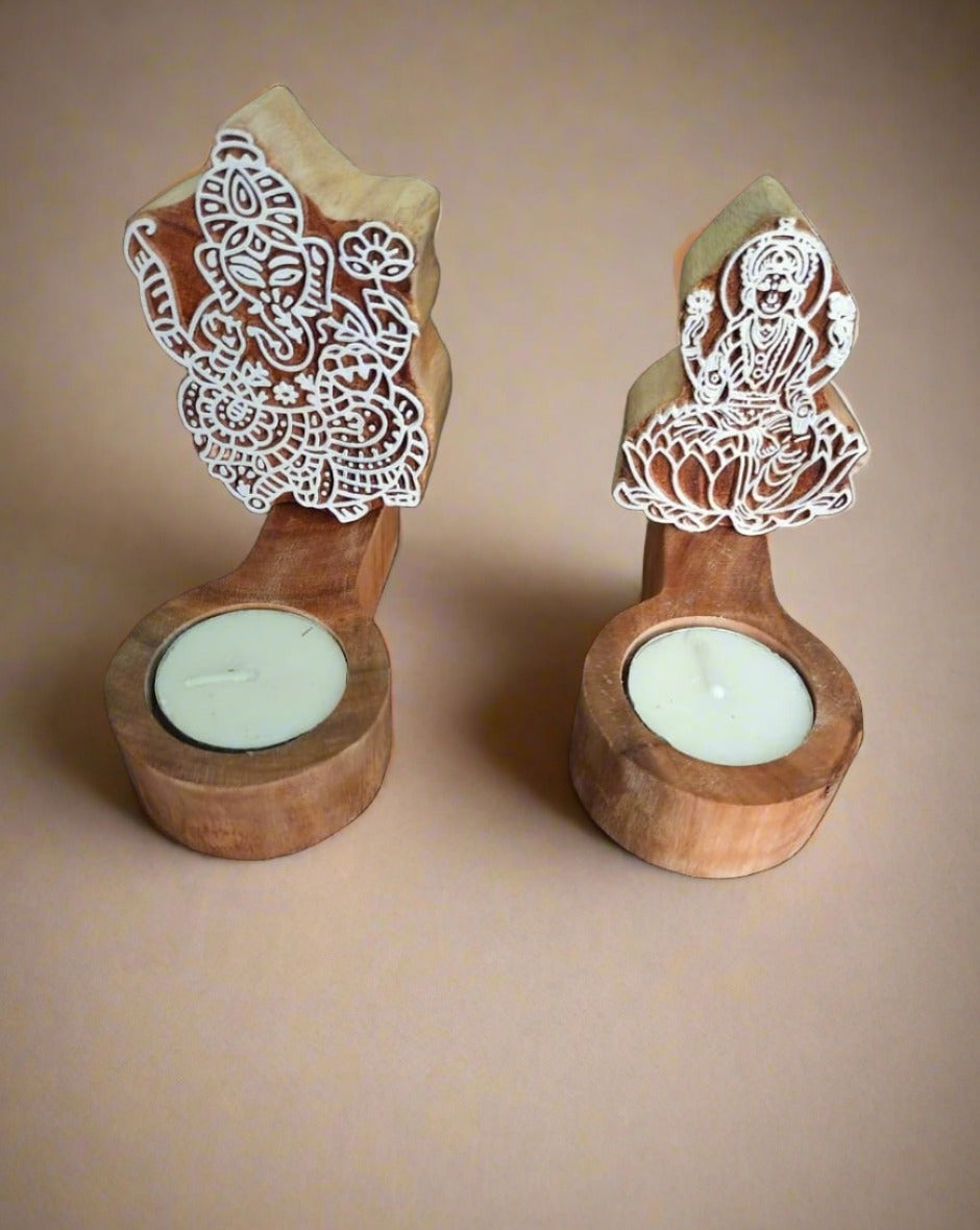 Kalamkari T-light Holders