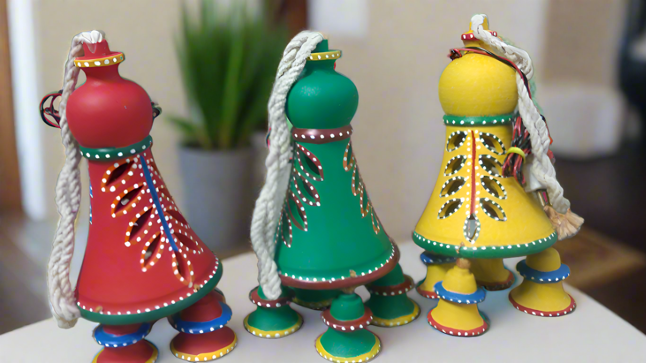 Hand-painted Clay Lanterns